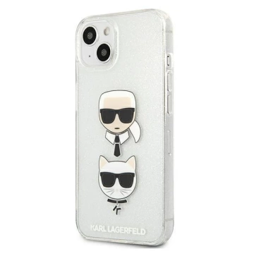 Karl Lagerfeld KLHCP13SKCTUGLS iPhone 13 mini 5,4" srebrny/silver Hardcase Glitter Karl`s